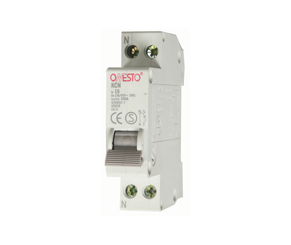 Single Pole + Neutral 4.5kA Onesto Circuit Breaker