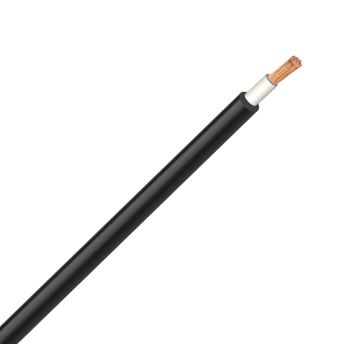 Black or Red PVC 6mm Cable