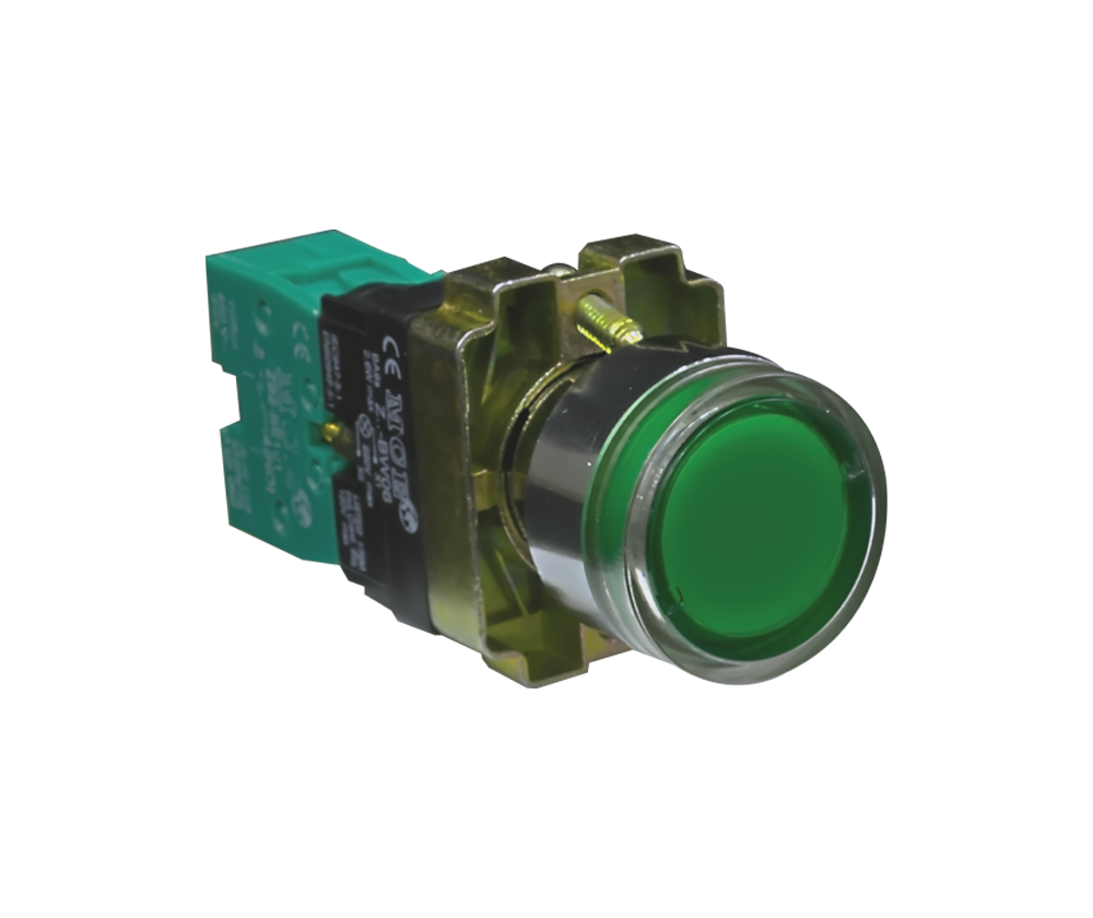 22mm Steel Pushbutton - Illuminated LED