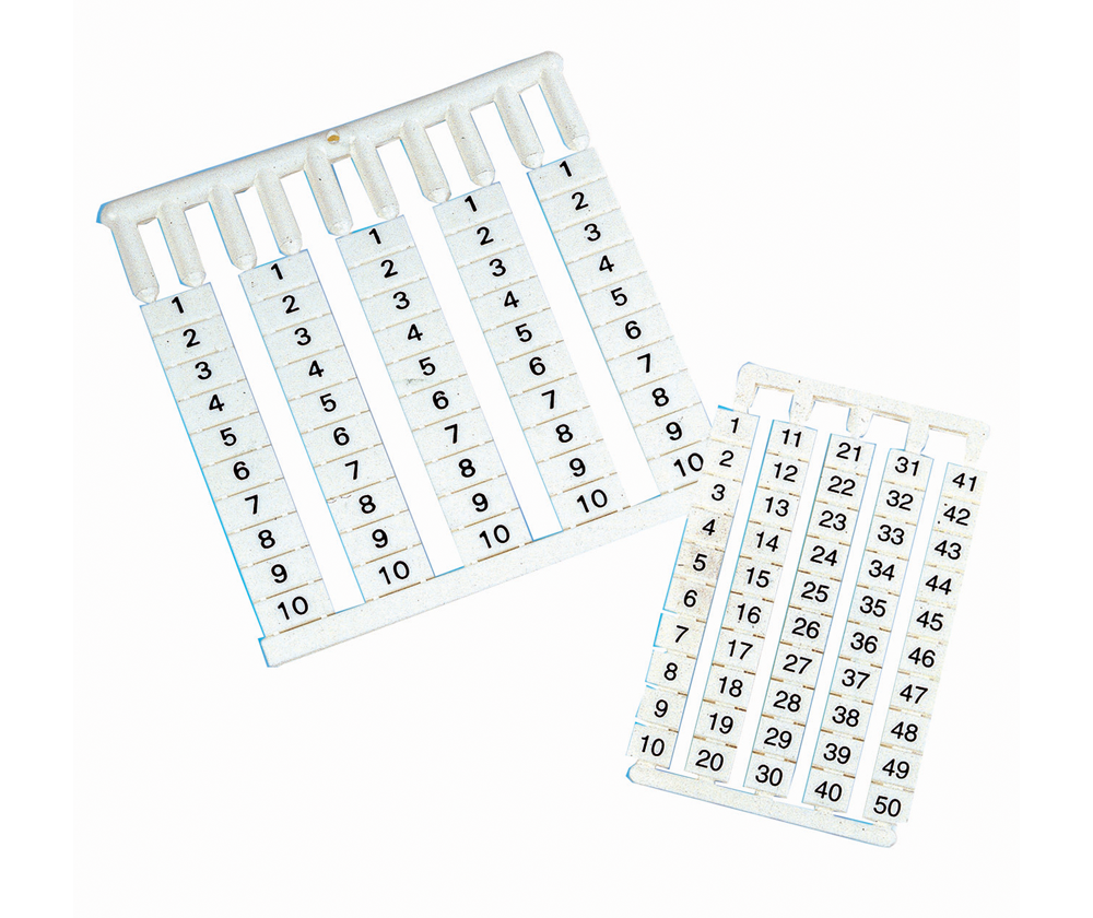 Terminal number marker - 10 Markers per strip – Ofam Electrical