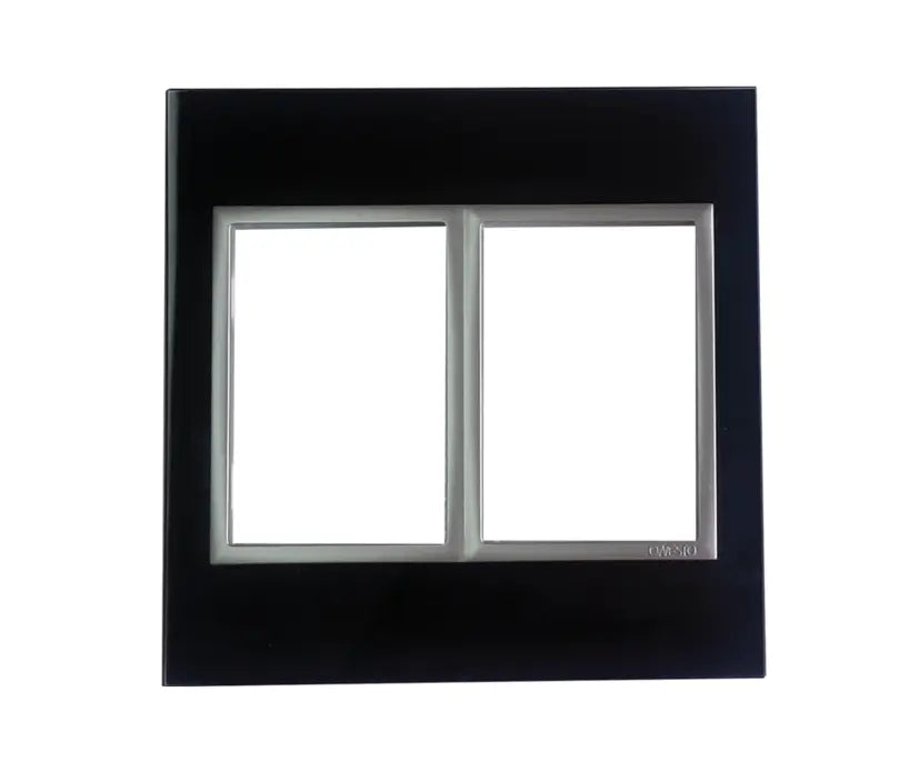 4 X 4 Yokes Black Glass