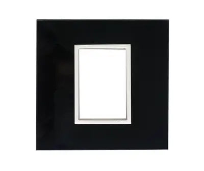 4 X 4 Yokes Black Glass