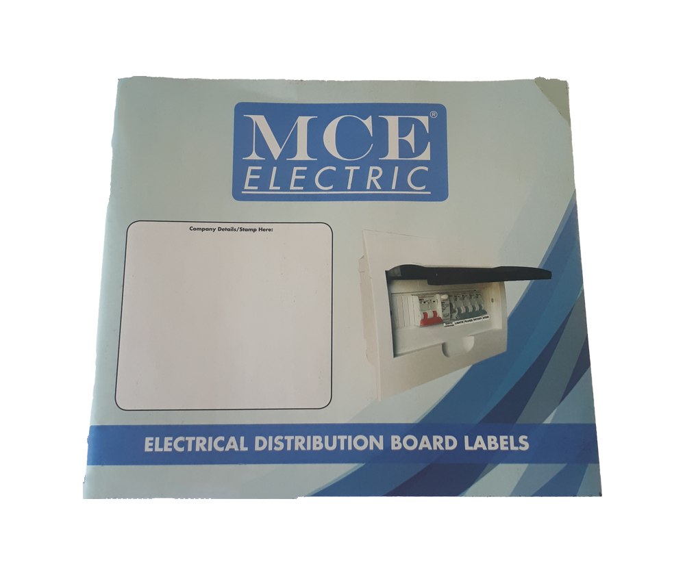 Distribution Board Label Book