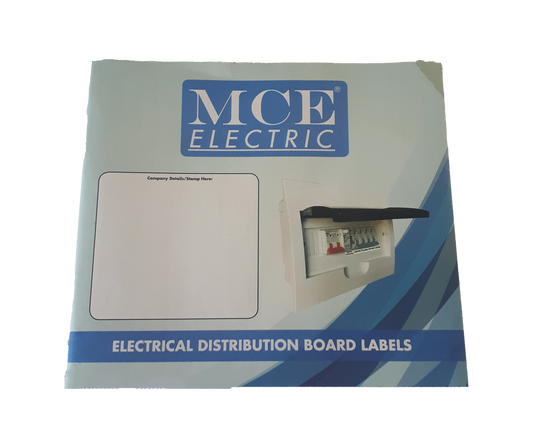 Distribution Board Label Book