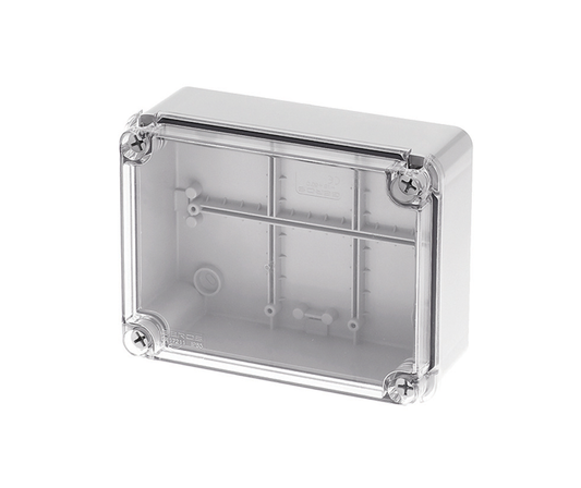 Enclosure with transparent lid IP65