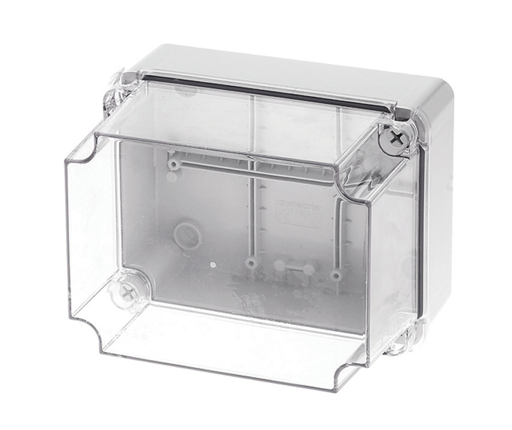 Enclosure with transparent lid IP65