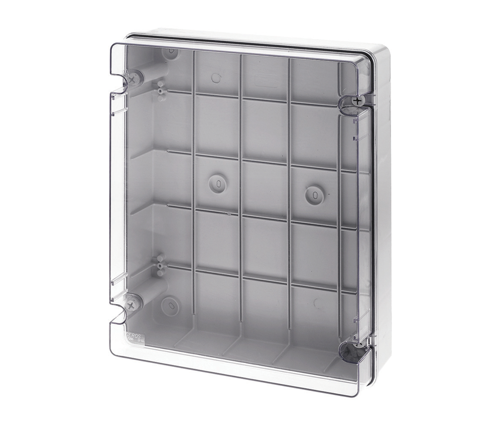 Enclosure with transparent lid IP65