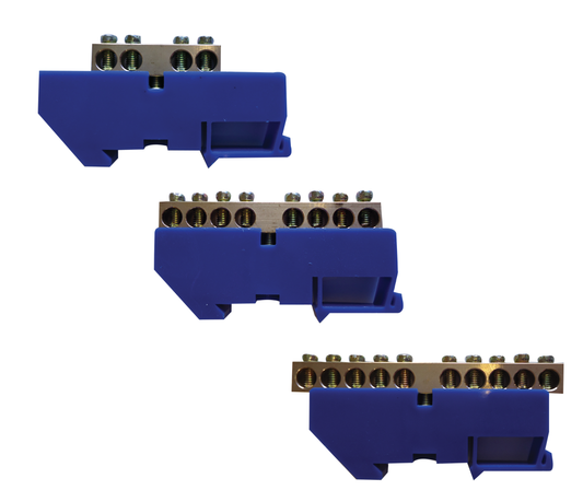 Clip On Din Rail Neutral Bar 4 to 12 way