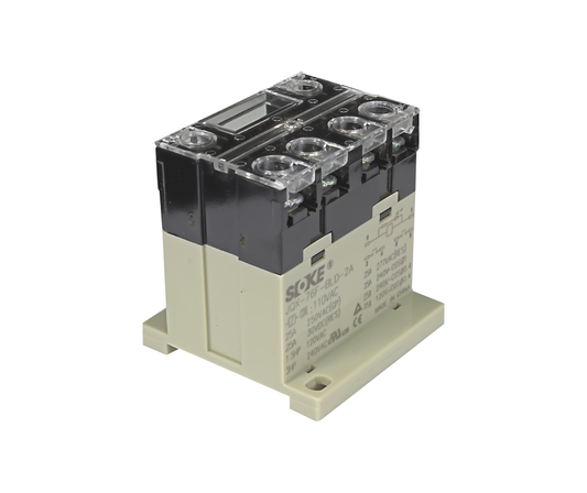 Din Mount Plug In Relay - 2 No, 6 Pin, 25A