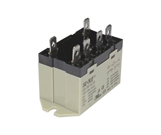 JQX-76F-TU-2A - 6 Pin Plug In Relay - 2 No, 25A