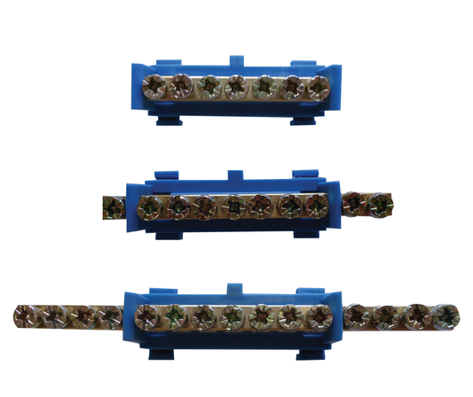 Clip On Din Rail Neutral Bar 7 to 15 Way