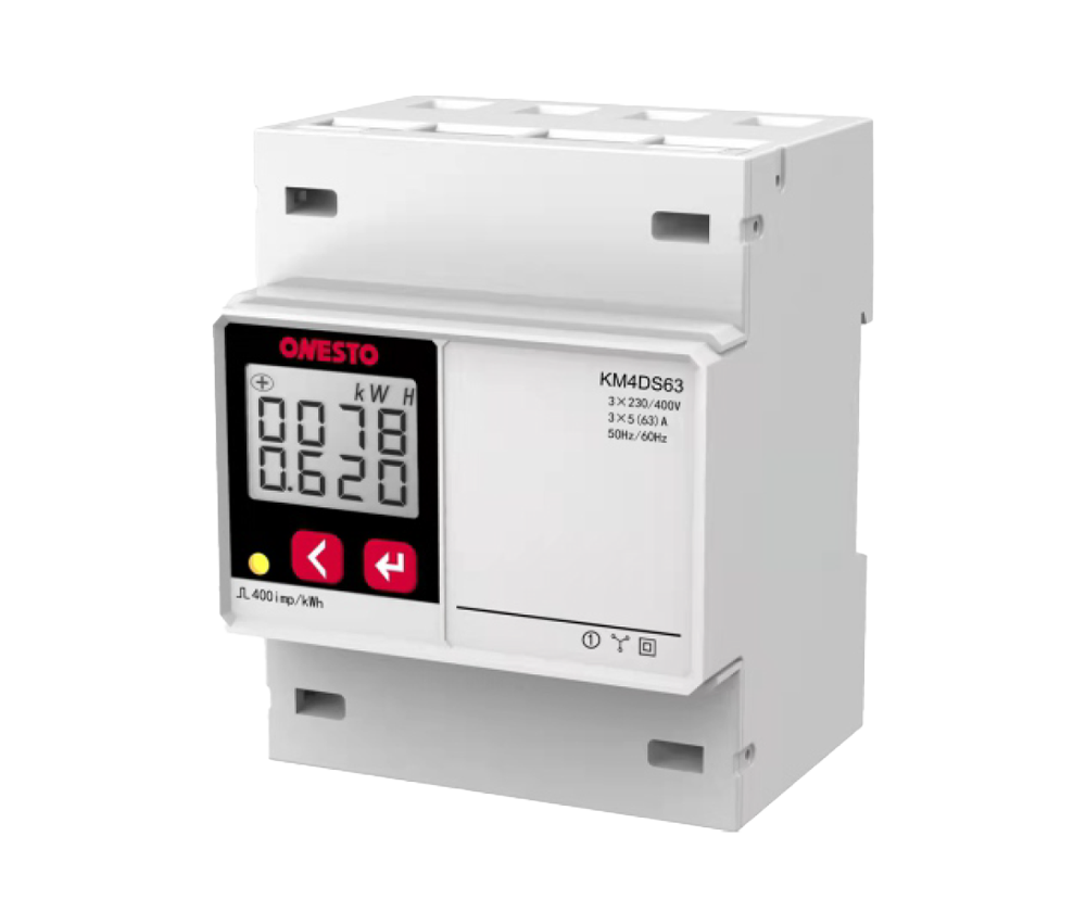 3 Phase Direct Reading Energy Meter - Din Rail Mount 72Mm Wide