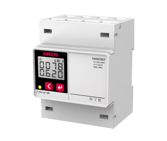 3 Phase Direct Reading Energy Meter - Din Rail Mount 72Mm Wide