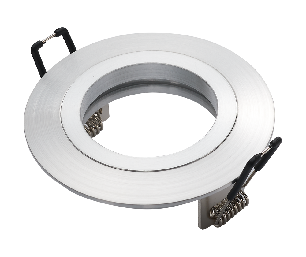 Round Fixed Aluminium Satin Nickel Fitting Downlight Fitting