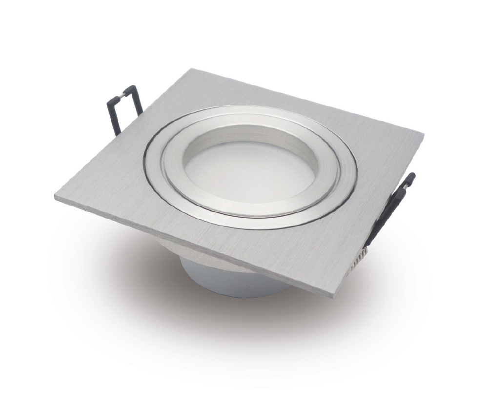 6W Led Aluminium Square Adjustable Downlight