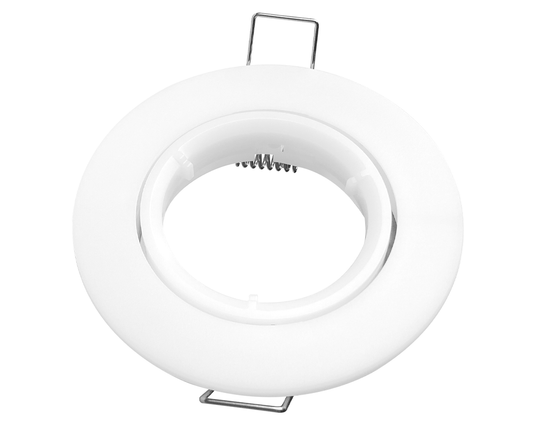 White Round Adjustable Plastic Fitting