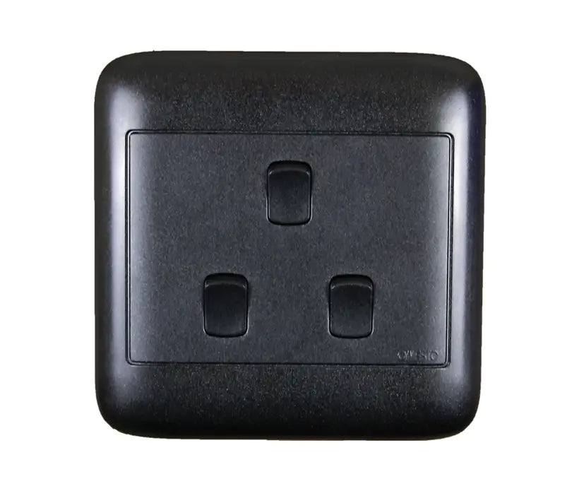 4X4 3Lever 1Way Black Switch