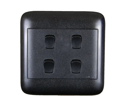 4X4 4Lever 1Way Black Switch