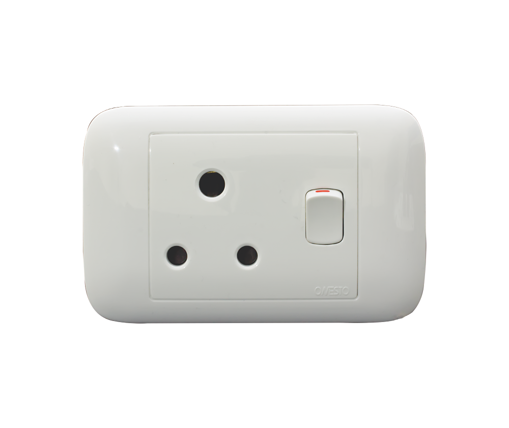 4X2 Single Switched Socket (Hzl)