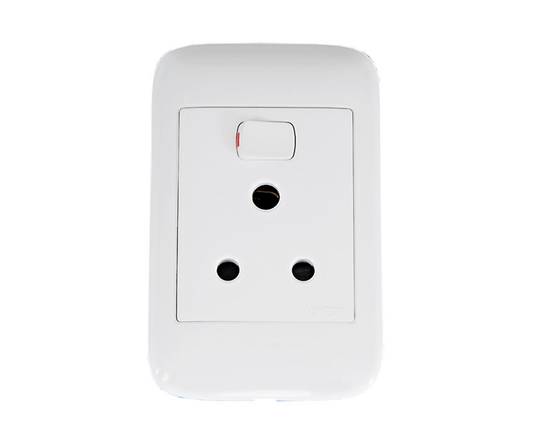 4X2 Single Switched Socket(Vertical)