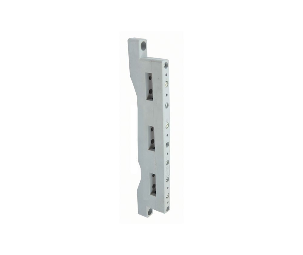 3 Pole Busbar Holder - Straight - Vertical, Maximum size Busbar: 30 x 10 Busbar