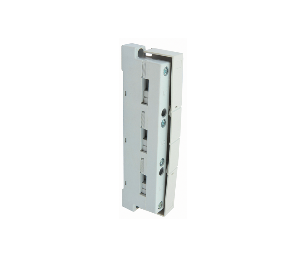 4 Pole Busbar Holder - Straight - Vertical, Maximum size Busbar: 30 x 10 Busbar