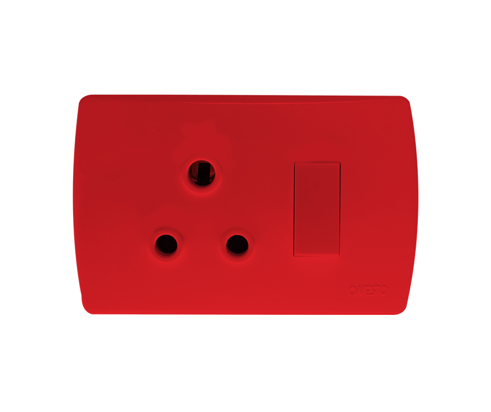 4X2 Single Dedicated Socket Red