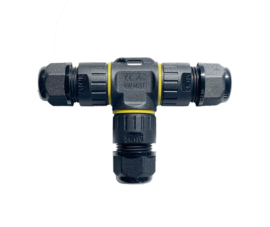 T-Type Weatherproof Connector 3P 24A 400V (IP68)