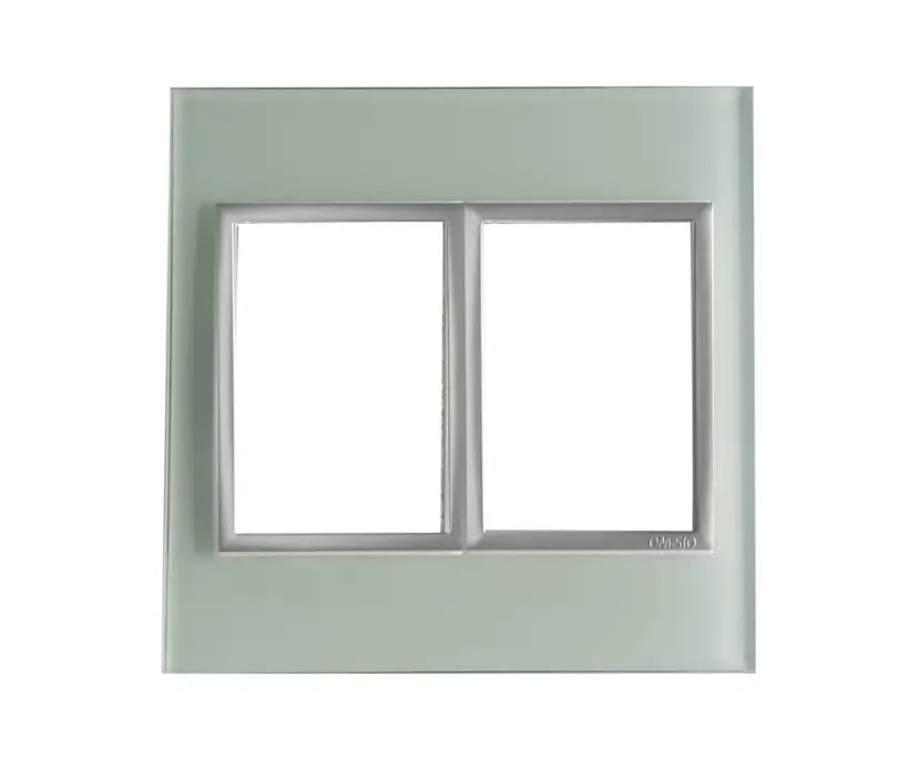 4 X 4 Yokes White Glass