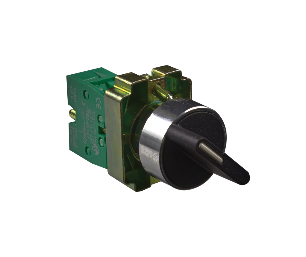 Spring Selector Two Position Selector Switch - 2 Positions (Short Handle, 1 NO Black) – Ofam Electrical
