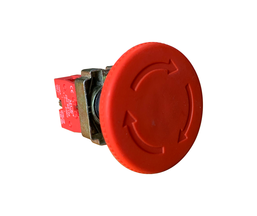 Latching Emergency Stop - Twist to Release - 60mm - 1 NC Red